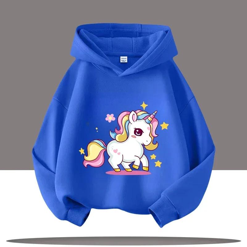 2025 New Best-selling Unicorn Cartoon Children's Clothes Fashionable Warm Sweaters for Boys Girls in Autumn and Winter