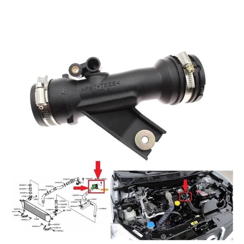 Ladeluftkühler Luftströme Rohr Turbolader Motor Ansaugkanal Hitzebeständiges Automobilbauteil Genauigkeit Passform Für Qashqai