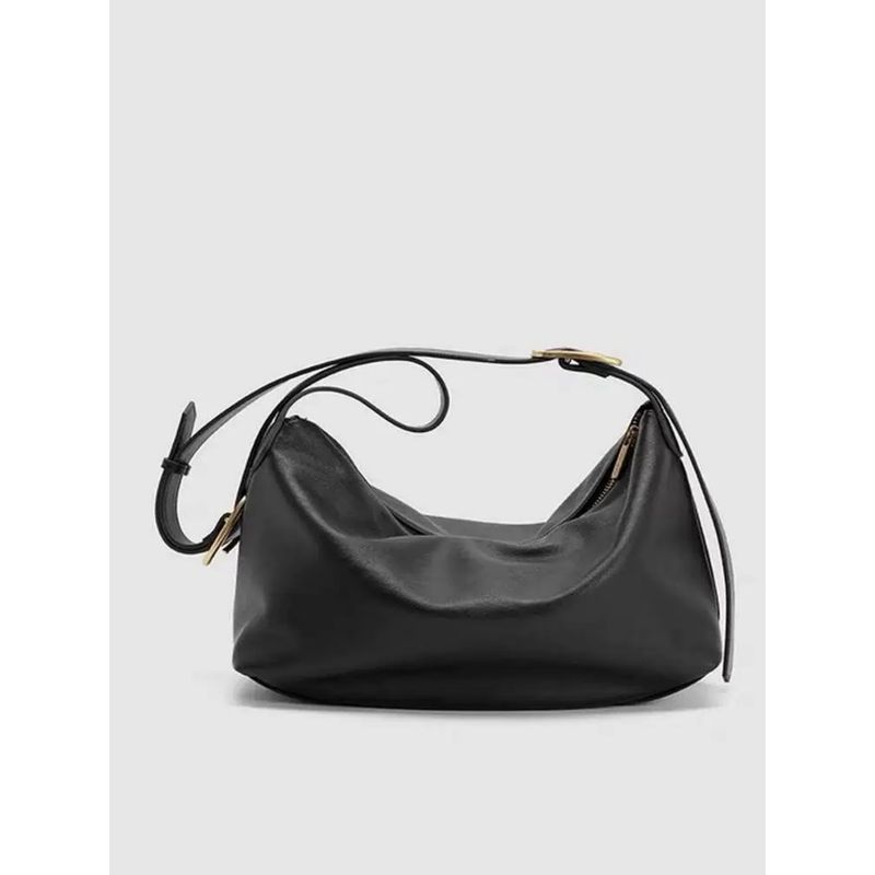 

Korean Series Idle Style Commuter Bag Women s 2025 New High Sense Retro Shoulder Messenger Bag Versatile Tote Bag Black