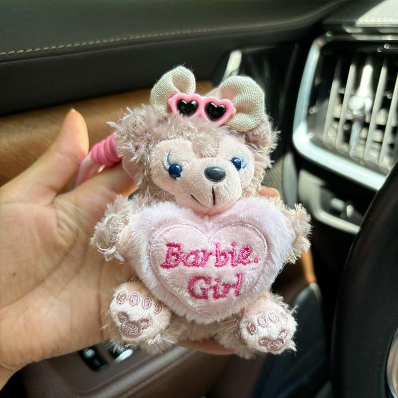 Adorable Sherry Rose Plush Toy Duffy Bear Keychain Cute Gift For Girls 12cm