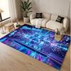 Music Drums Theme Soft Crystal Velvet Rug Custom Name & Text Print Non Slip Floor Rug for Bedroom Living Room