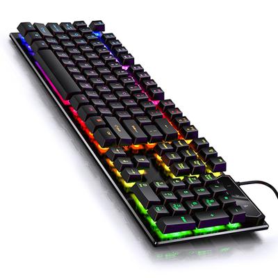 Clavier de jeu filaire V4 rétroéclairé, sensation mécanique, Usb, accessoires informatiques