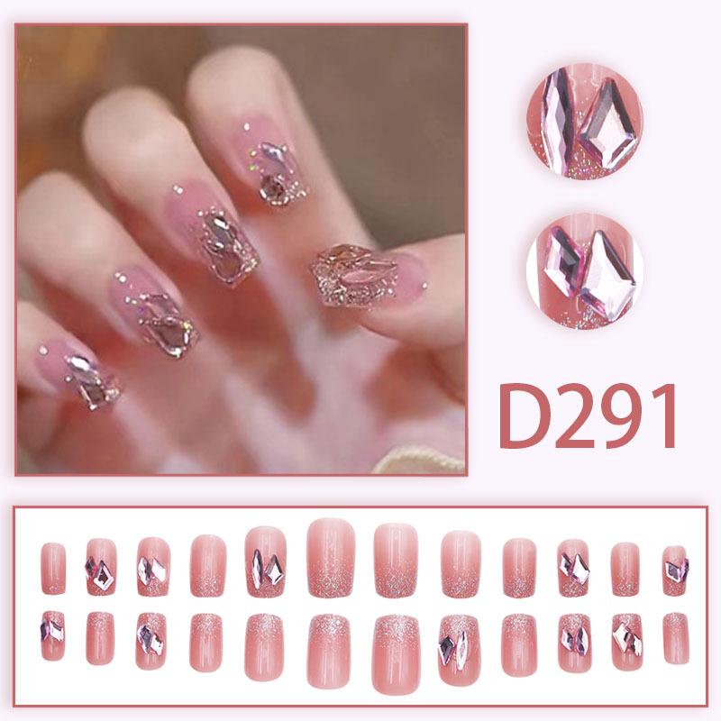 Blush Ice Transparent False Nails - Influencer Style, TikTok Trend, Girlish Manicure Patches