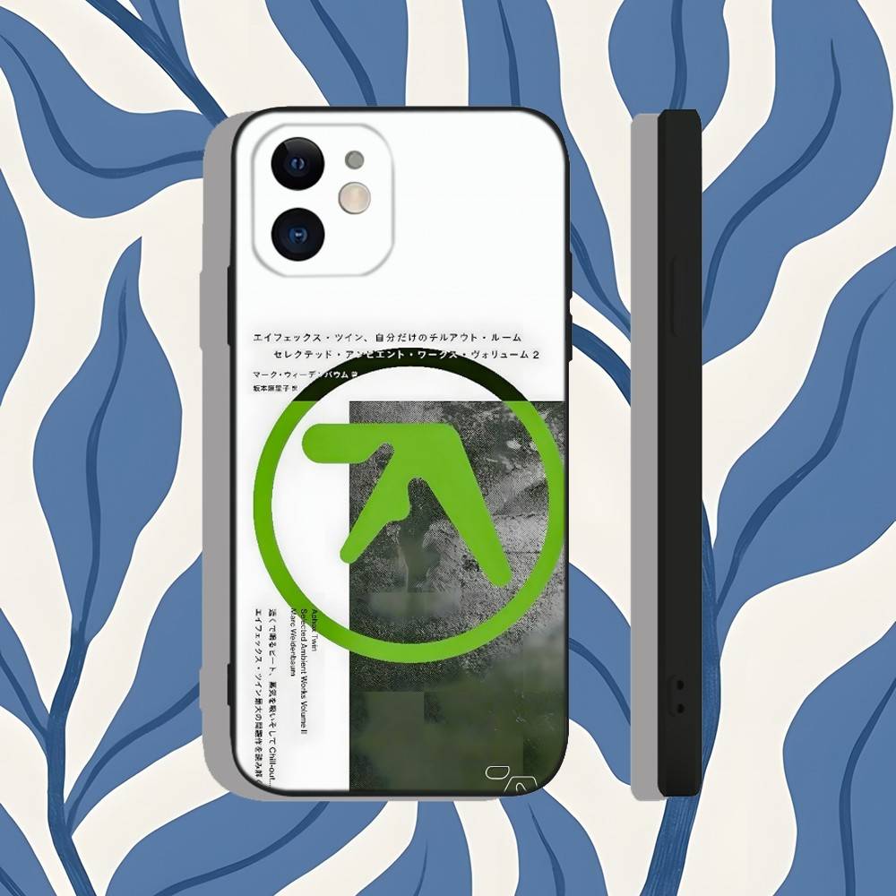 Aphex T-Twin IDM Acid Techno Phone Case For iPhone 17,16,15,14,13,12,11,X,XS,8,7,Pro,Max,Plus,E,SE4,Air,Mini Soft TPU Gift