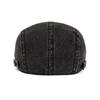 Britische Schirmmütze Herren Damen Retro Progressive Kappe Denim Baskenmütze