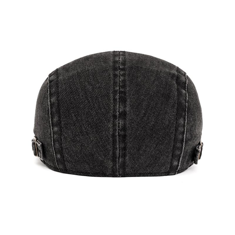 Britische Schirmmütze Herren Damen Retro Progressive Kappe Denim Baskenmütze