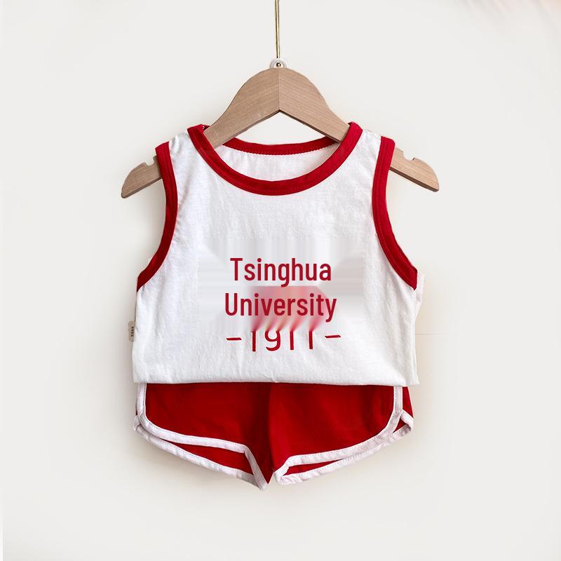 Children's College Style Summer Set 2025: Peking & Tsinghua University Graduation/Performance Outfit