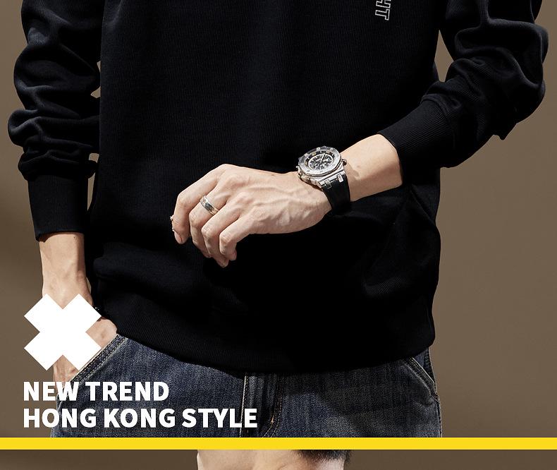 Sudadera de Otoño para Hombre con Estampado de Panda, Cuello Redondo, Corte Ajustado - Top de Marca de Moda