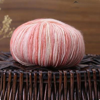 Super Soft Knitting Wool Yarn Multicolored Medium Thick Hand Knitting Yarn No Fading Comfortable Variegated Worsted Weight Yarn