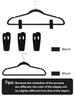 5 sets Velvet skirt hanger with clip, ultra-thin anti slip and space saving hanger suitable for pants, skirts, jeans, dresses