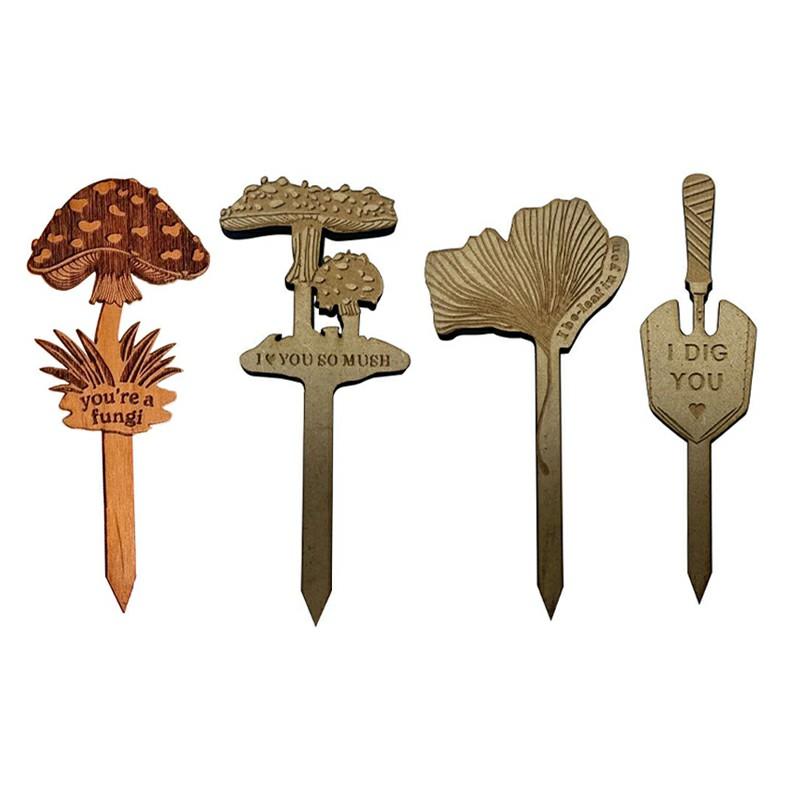 

4Pcs Garden Labels Plant Identification Card Sign Tags Potted Bonsai Markers A