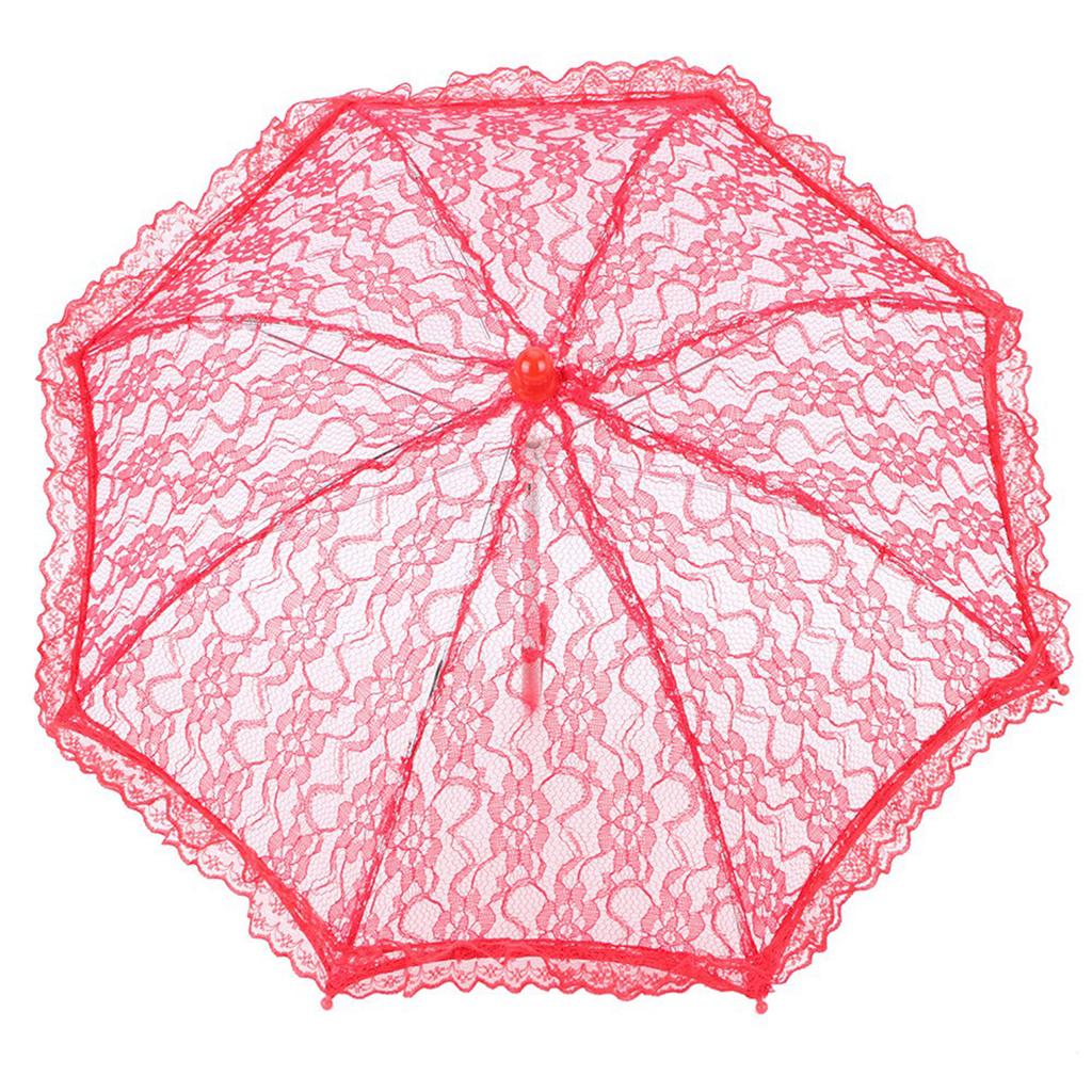 Lace Wedding Umbrella Embroidery Umbrella Bridal Party Decoration Photo Props Accessory