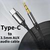 Type-C To 3.5mm AUX Audio Cable Car Speaker Headphone For Mobile Phone Conversion Car Earphones