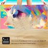 1PC two-in-one foldable beach towel printed bath towel integrated beach towel integrated package can store storage