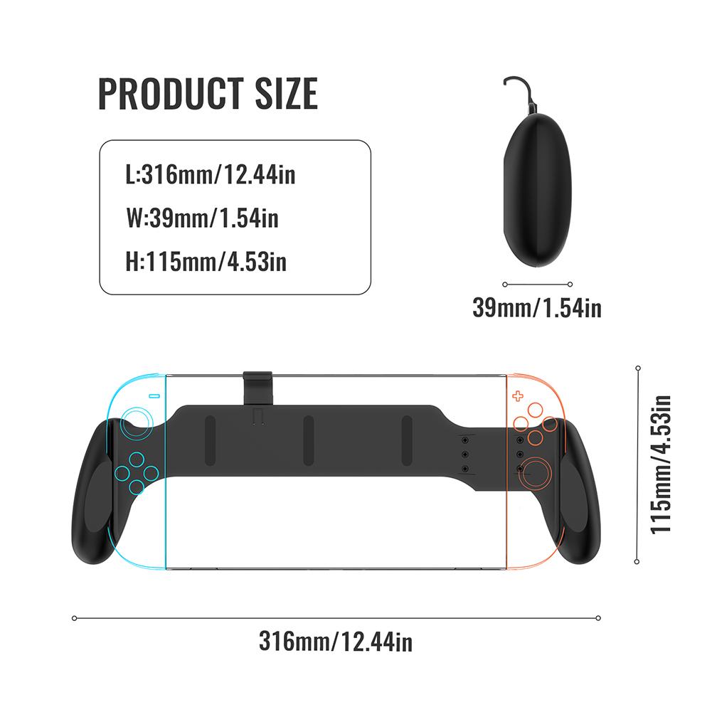 For Switch 2 Case Handle Bracket Anti-Slip Hand Grip Protective Cover Game Console Stand Grip Holder for Switch for Switch OLED