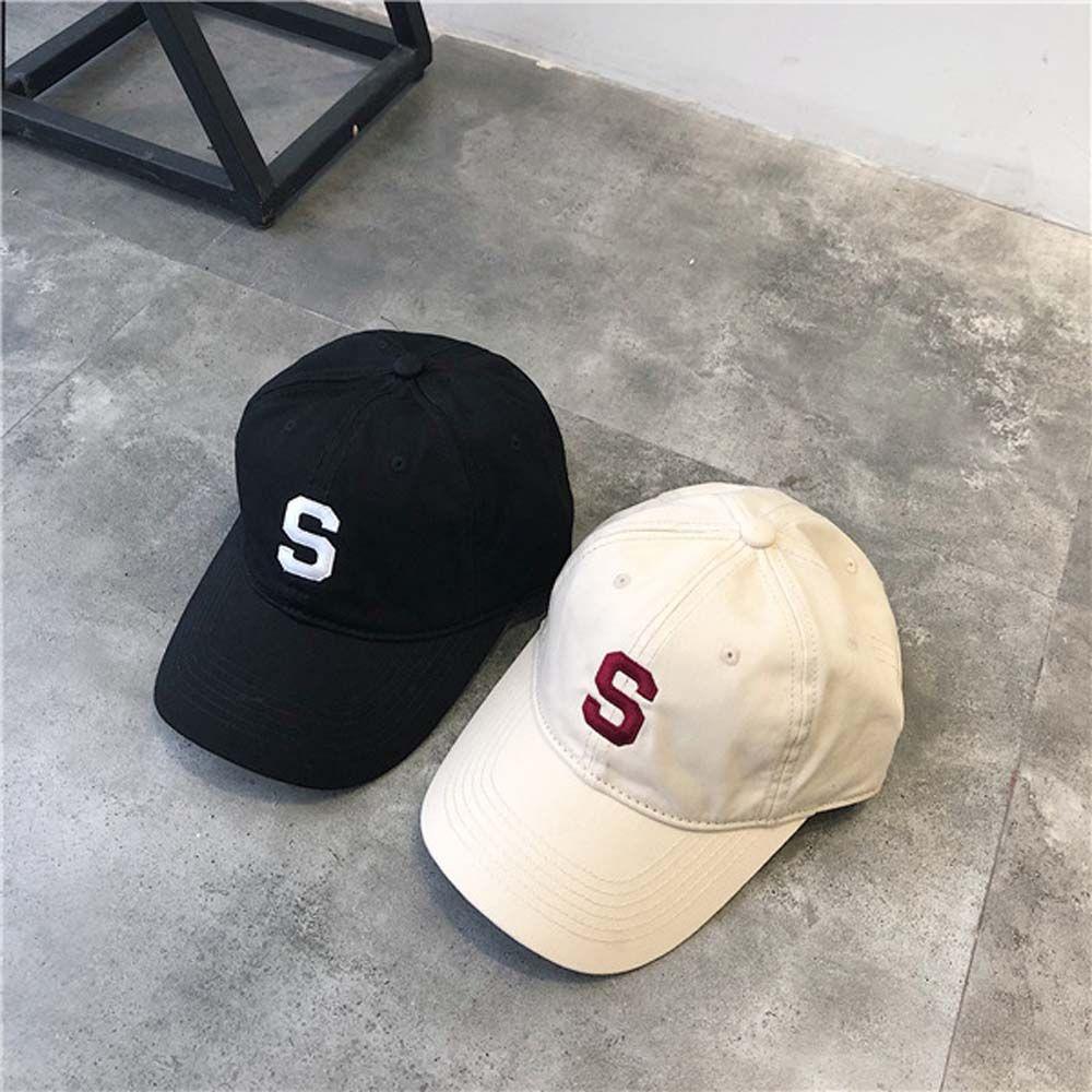 Unisex Spring Summer Sport Caps Male Women Letter S Baseball Cap Korean Style Baseball Cap Sun Hat