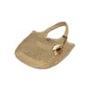 Beige Raffia Twisted Mesh Shoulder Bag L DCBA6E580I2