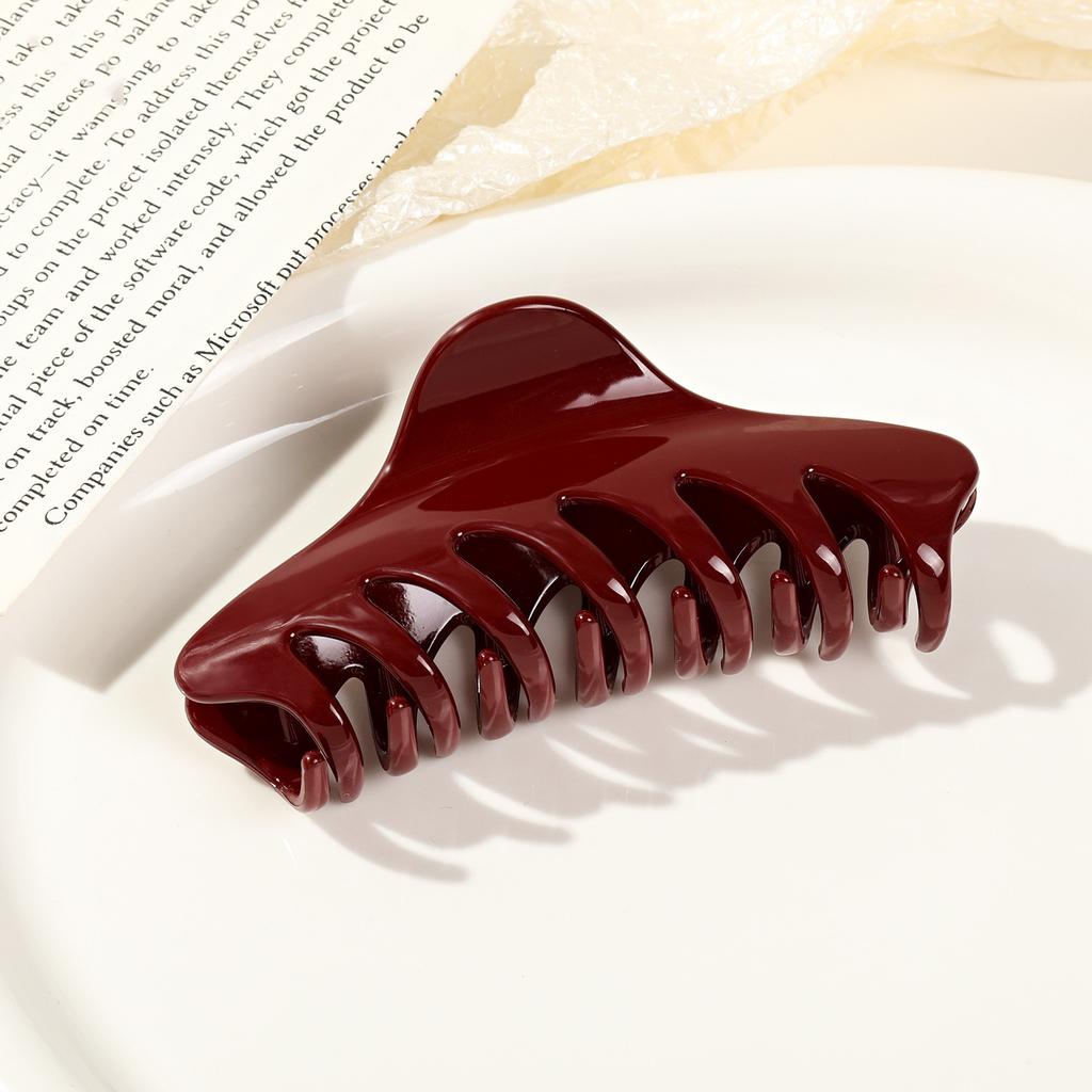 Retro Korean Acetate Hair Claw Large Crab Hair Clips Shark Clip Simple Hairpin Ponytail Hair Accessories Woman Girls