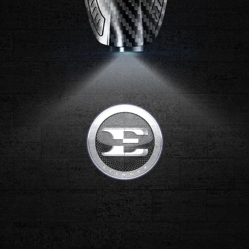2 szt. Dla Stinger E Logo Sorento Ceed Picanto Sportage Uniwersalny Bezprzewodowy Ładowarka do Drzwi Samochodowych Projektor LED Światła Powitalne