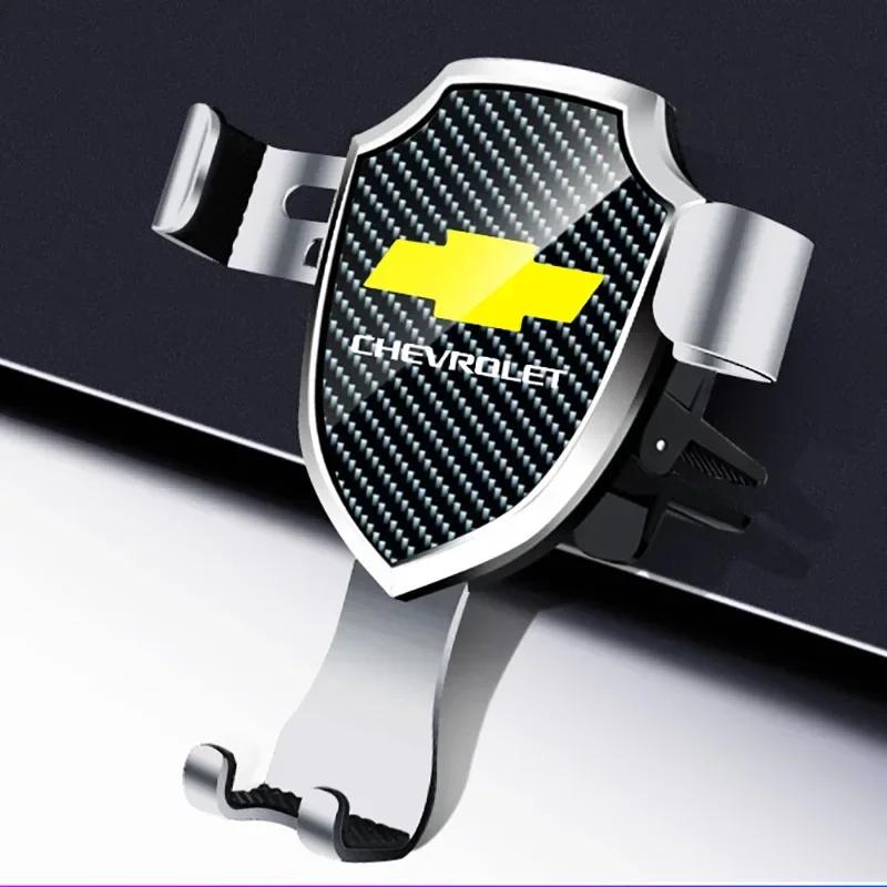 For Chevrolet AVEO CAPTIVA Corvette IMPALA LACETTI Cavalier MALIBU Sail TRAX Car Emblem Mobile Phone Holder Air Outlet Support