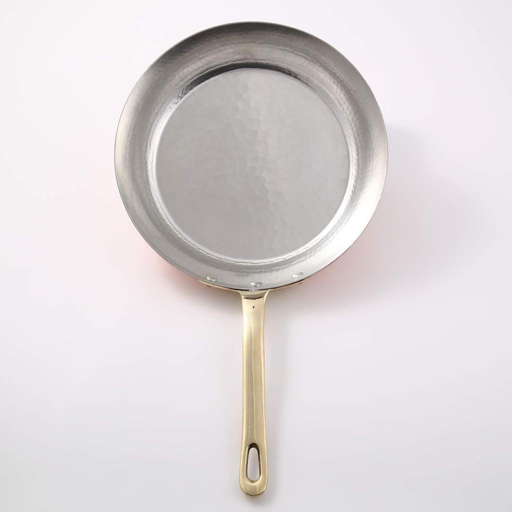Asakusa Miedź Srebro Miedziana patelnia 26 cm Miedziana patelnia wykonana przez rzemieślnika z 40-letnim doświadczeniem Made in Japan Mr. Hoshino,