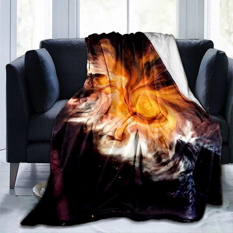 Colorful Magical Fantasy Abstract Art Printed Modern Blanket Gedruckt Bettdecke Geschenk Flannel Soft Sofa Bed Throwing Blankets