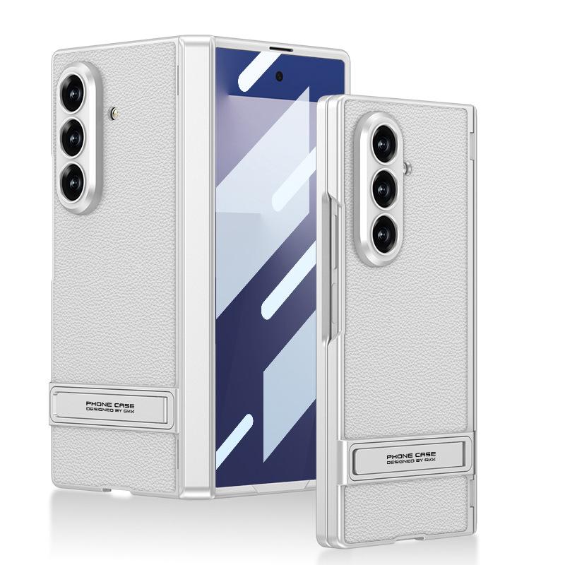 New Model Suitable for Samsung Z Fold7 Mobile Phone Case Magnetic Hinge Triumphal Leather Bracket Shell Film Full Inclusive Protective Case