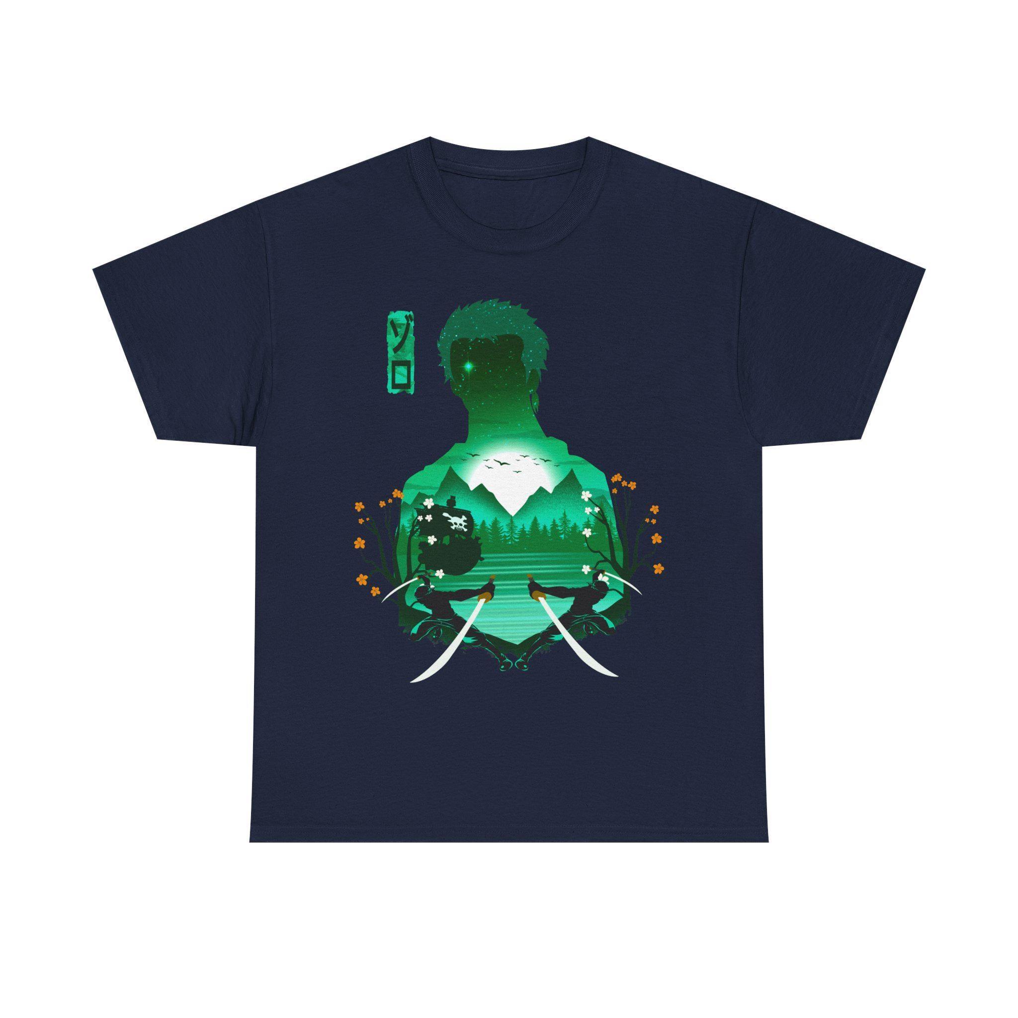Zoro Haki Straw Hat Shirt SwordsUnisex Roronoa Zoro Enma Sword One Piece Gear Anime Shirt Mugiwara Mihawk Pirate King Unisexga Tee S