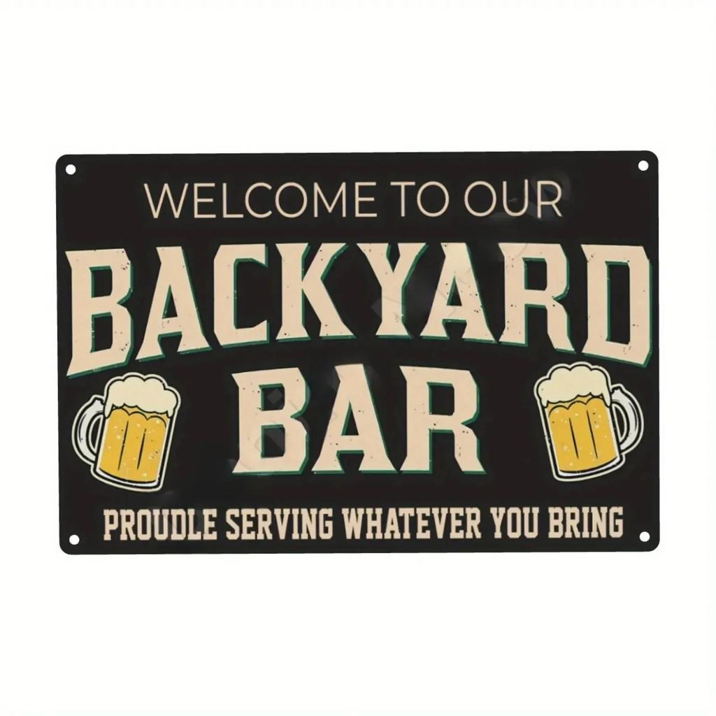 Vintage Drink Beer Aluminum Sign Alcohol Metal Sign Backyard Bar Retro Plaques For Man Cave Pub Cafe Club Rules Painting Deco