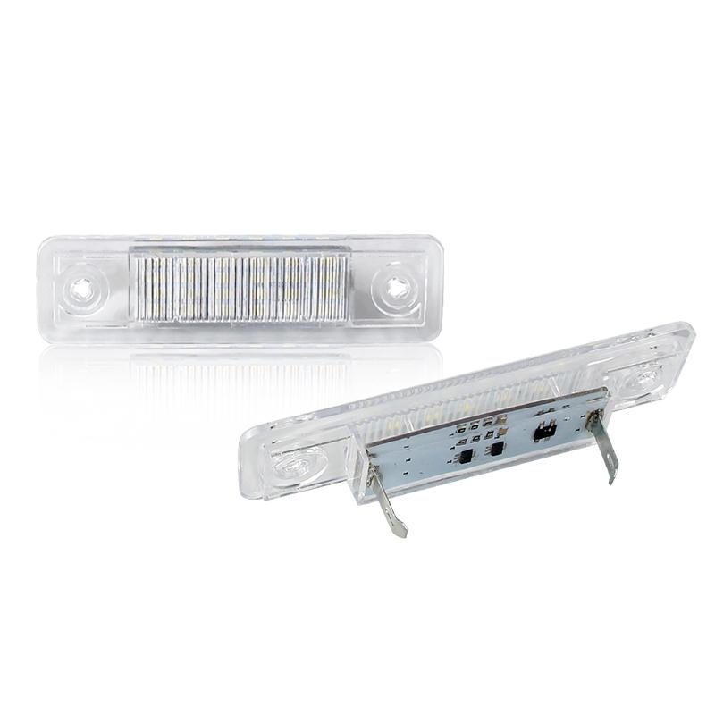 

2PCS White Vehicle License Lamp Rear Plate Light For Opel Speedster 2000-2005 Astra F Estate 1991-1998 Buick Excelle 2008-2015