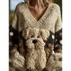 Damen S Lockerer Fauler Pullover für Herbst Winter