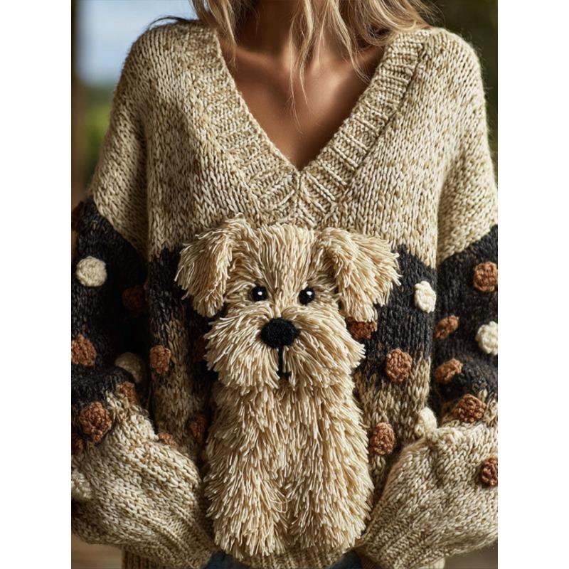 Damen S Lockerer Fauler Pullover für Herbst Winter