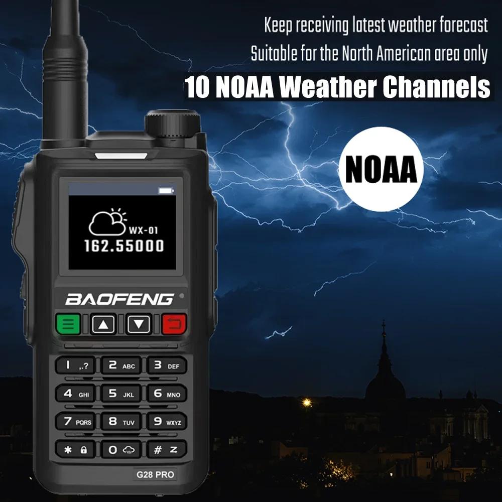 Baofeng UV-G28 Pro Walkie-Talkie 10W 4 Bands UHF VHF Type-C Charge 999 CH Two-Way Radios Powerful UV18H UV18 Transceiver