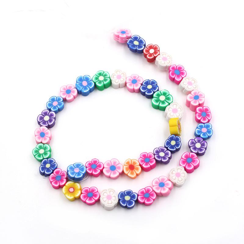 Soft Pottery Beads Beaded Handmade Materials Diy Jewelry Accessories Mobile Phone Chain Bead Separation Mixed Color Soft Pottery Loose Beads