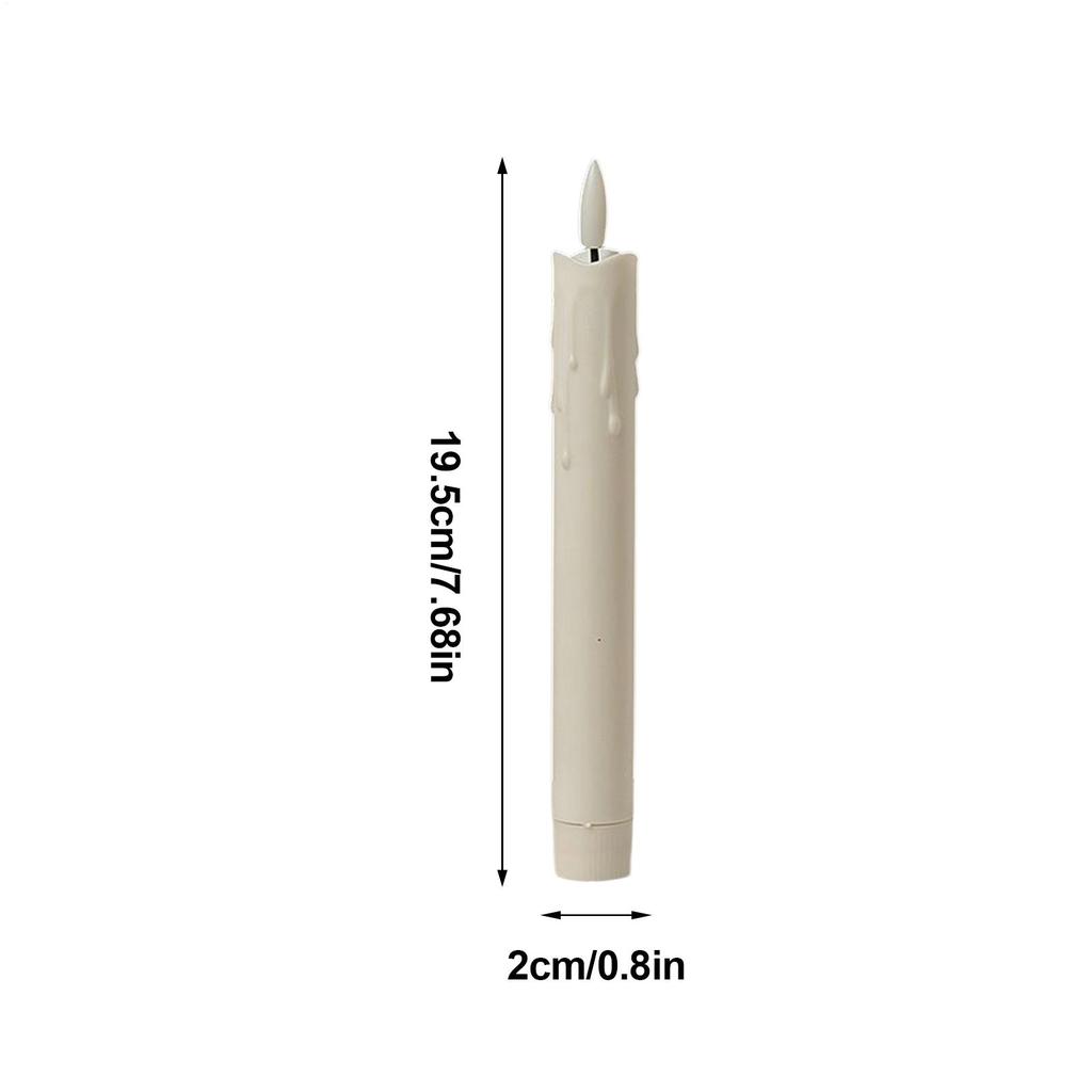 Flameless Candles 6 Pieces with Remote Timer LED Fake Candles Battery Operated for Indoor Outdoor Table Centerpieces Fireplace
