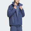 Adidas Fustl Jacket 2 Logo Sports Casual Loose Hooded Jacket Men Jackets Gray Blue IZ1497