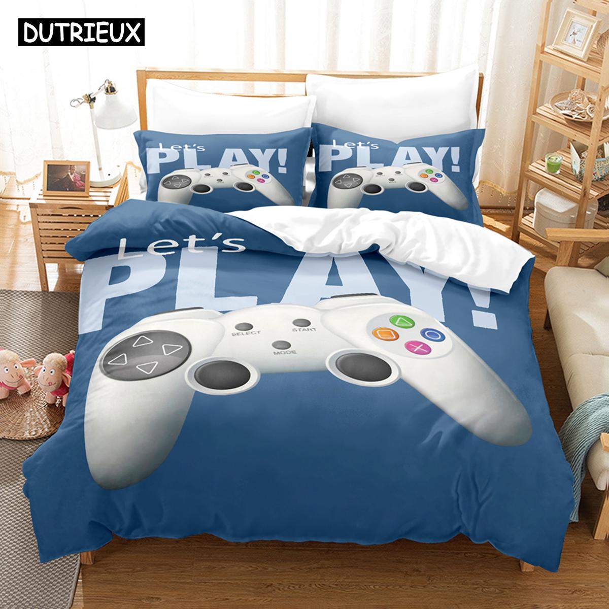 

3D Gane Controller Постельное белье Пододеяльник Комплект с наволочкой Твин Полный Queen King Постельное белье Постельное белье EU single(135x200cm)