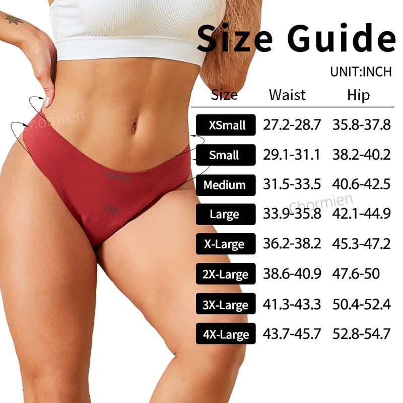 Large size women's physiological underwear leak-proof four-layer sanitary napkin-free sticker menstrual thong