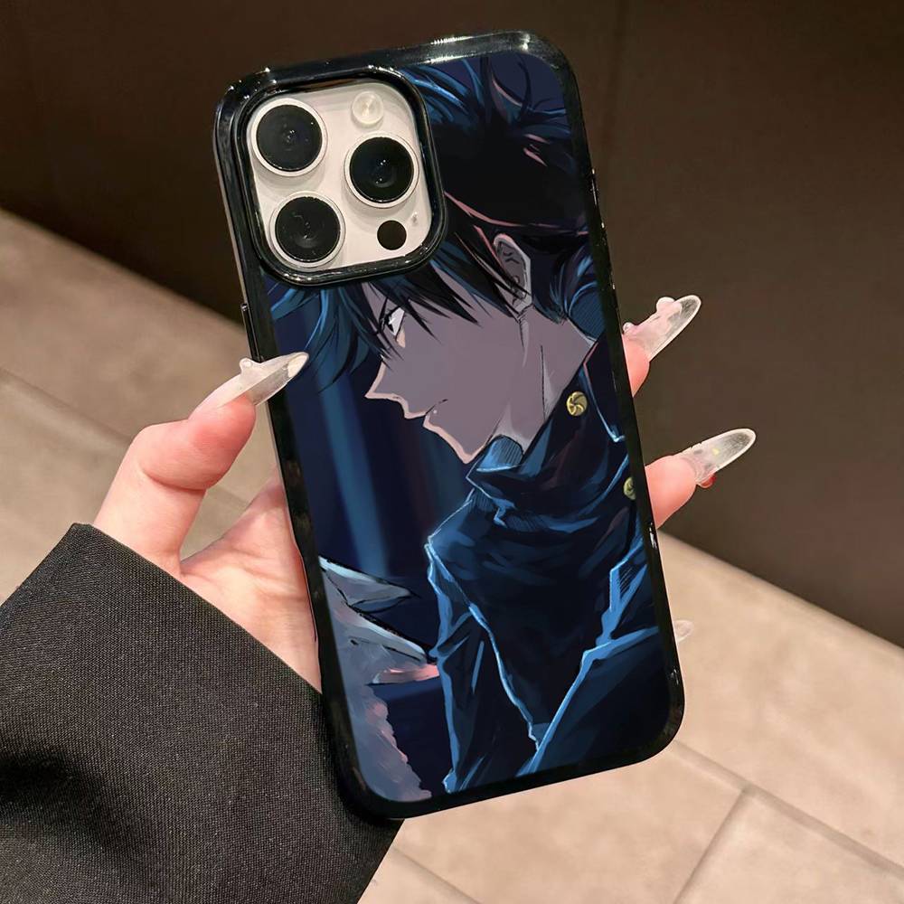 Anime Fushiguro Megumi Jujutsu Kaisen Phone Case For Iphone 11 12 13 14 15 Pro Max 17 16 Plus Hard PC+TPU Back Cover