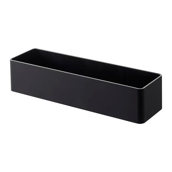 Yamazaki Jitsugyo 4847 Magnetic Storage Rack Black Approx. W24.5XD7.2XH5.3cm Tower Accessory Storage Hook Included