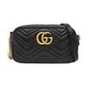 [Pre-Owned] GG Marmont Small Matelassé Shoulder Bag 'Black' - Good #17SNK3P