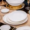 Simple White Ceramic Dinnerware Set