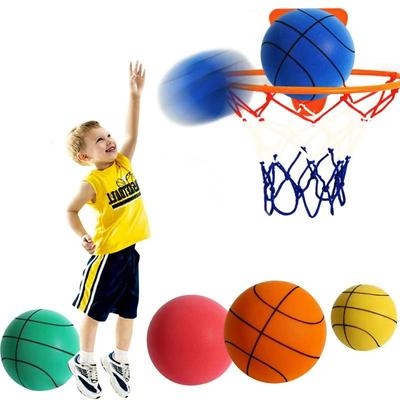 Diameter 24/22/18cm Silent High Density Foam Sports Ball Indoor Mute Basketball Soft Elastic Ball Children Sports Toy Games