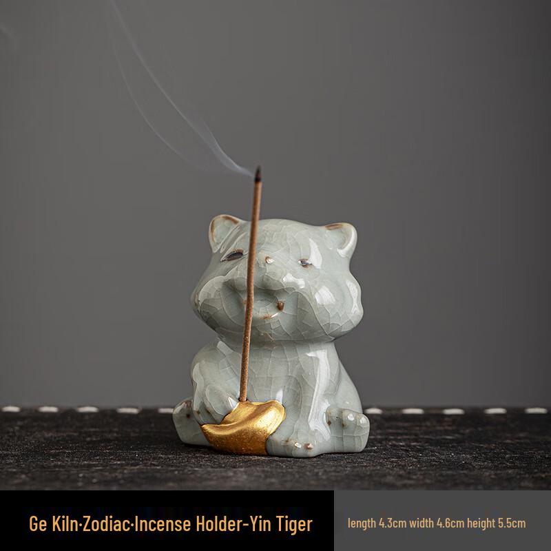 Jia Lang Zisha Ceramic Zodiac Incense Holder