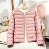 New light and thin crew neck cotton-padded clothes women's short slim-fitting warm liner jacket versatile and thin cotton clothes