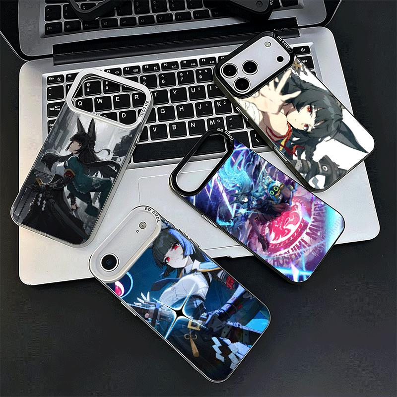Zenless Zone Zero Hoshimi Miyabi Weiche Handyhülle für iPhone 15 16 17 Pro Max 17Air 16E 14 Plus 13 12 Mini Stoßfeste Rückabdeckung