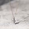 Jbans Classic Antique Mini Cross Surgical Steel Chain Necklace (J2302-An108_Sv)