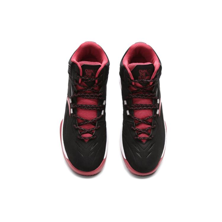 New ANTA Basketball Collection Basketball Shoes Men Mid Top Black/White/Red 91631101-3