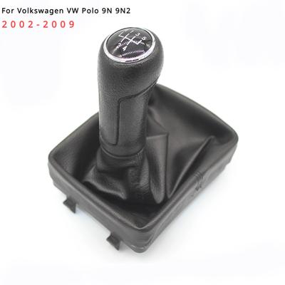 Für Volkswagen VW Polo 9N 9N2 2002 2003 2004 2005 2006 2007 2008 2009 Leder Schaltknauf Hebel Shifter Gamasche Boot fall