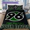 Custom Name Hannover 96 Pattern Bedding uilt Set uilt Cover Pillowcase Home Decoration Birthday Gift (1*duvet cover+2*pillowcase without core)